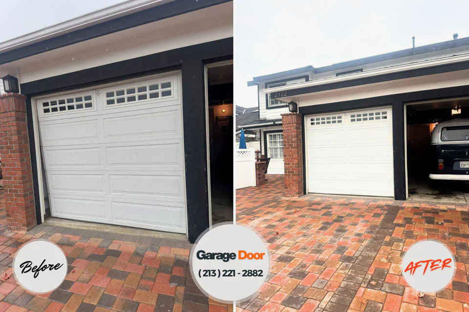 Before and after: garage door repair Soap Lake, WA